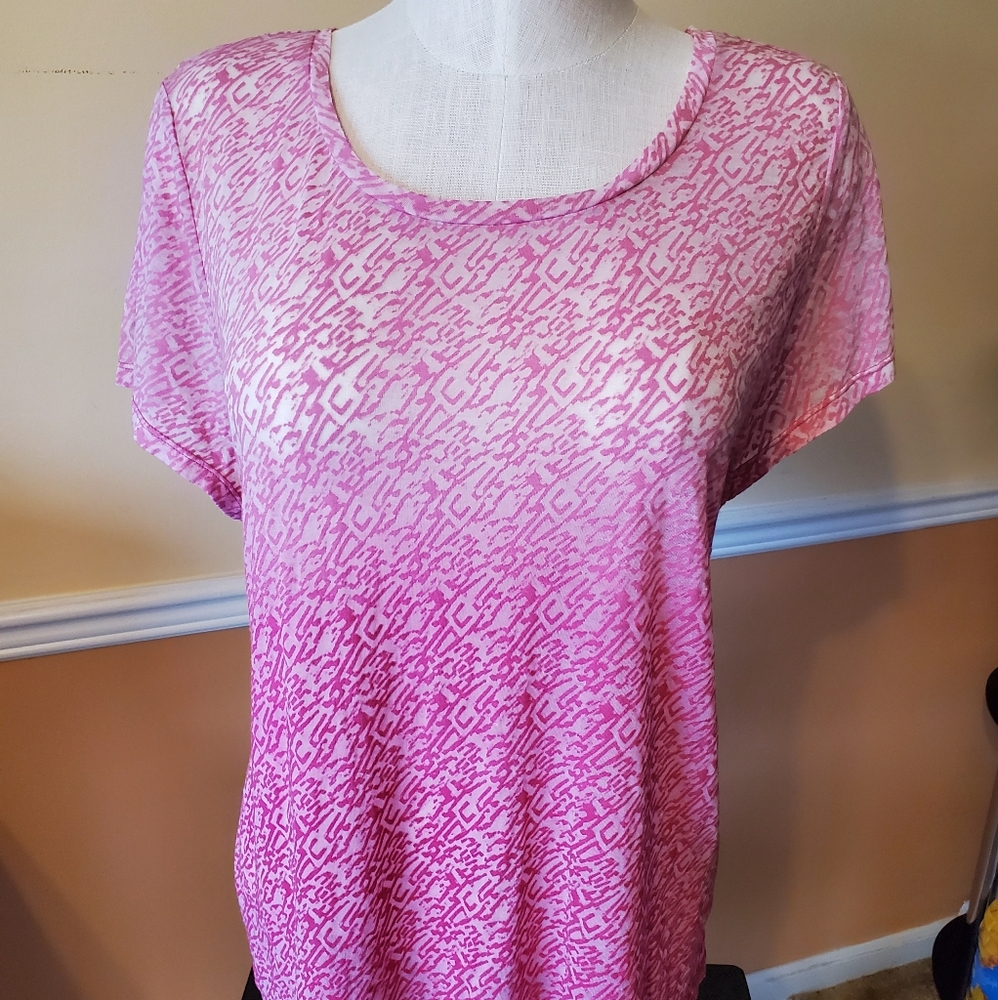 Chico's Ombre Scoop Tee